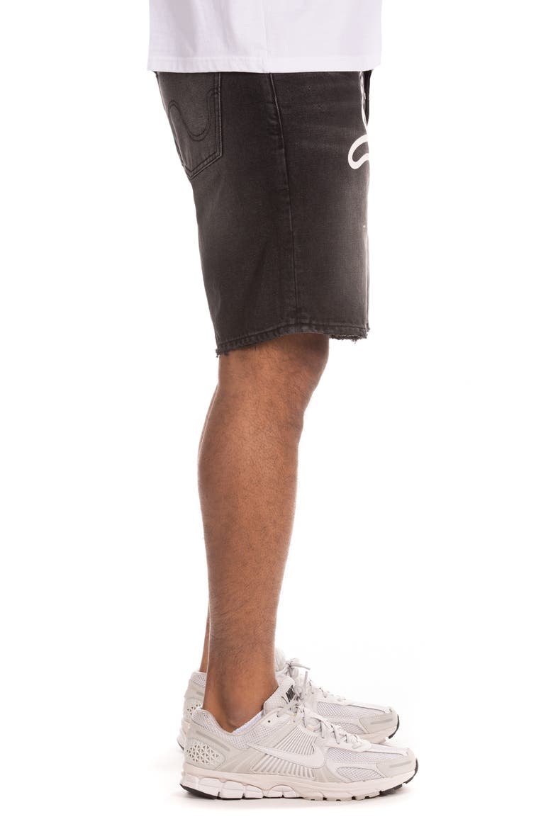 Frozen Yogurt Denim Shorts, Alternate, color, BLACK SHADE