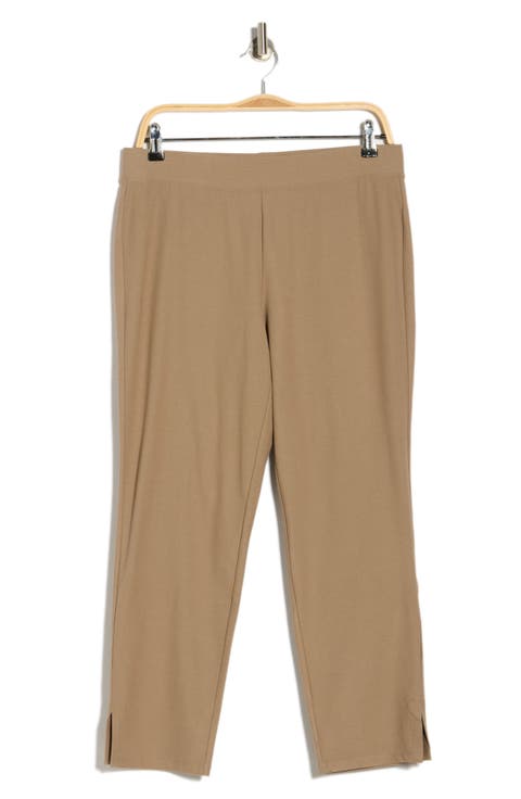 High Waist Slim Crop Pants