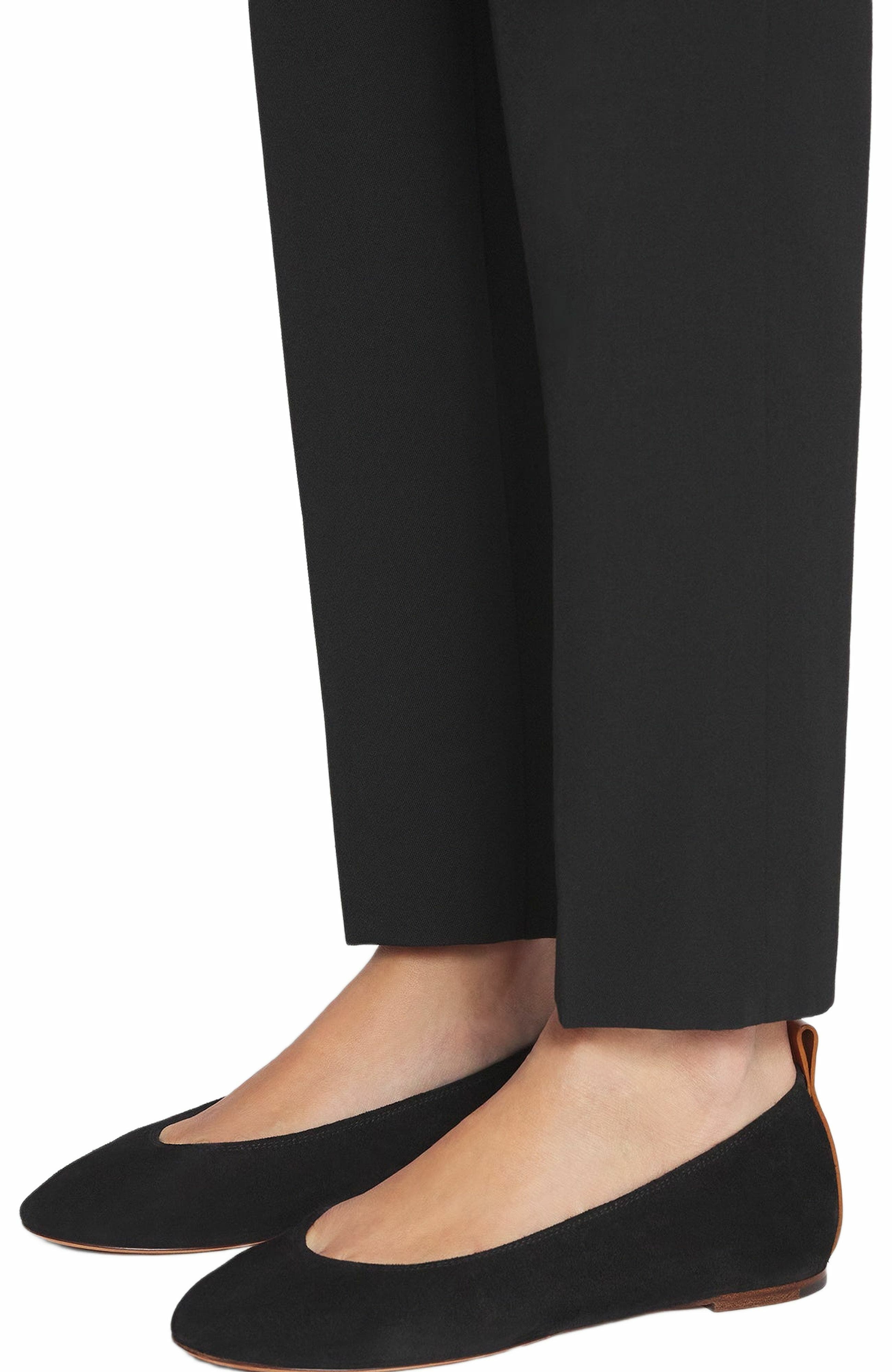 Lanvin The Suede Ballerina Flat, Alternate, color, 