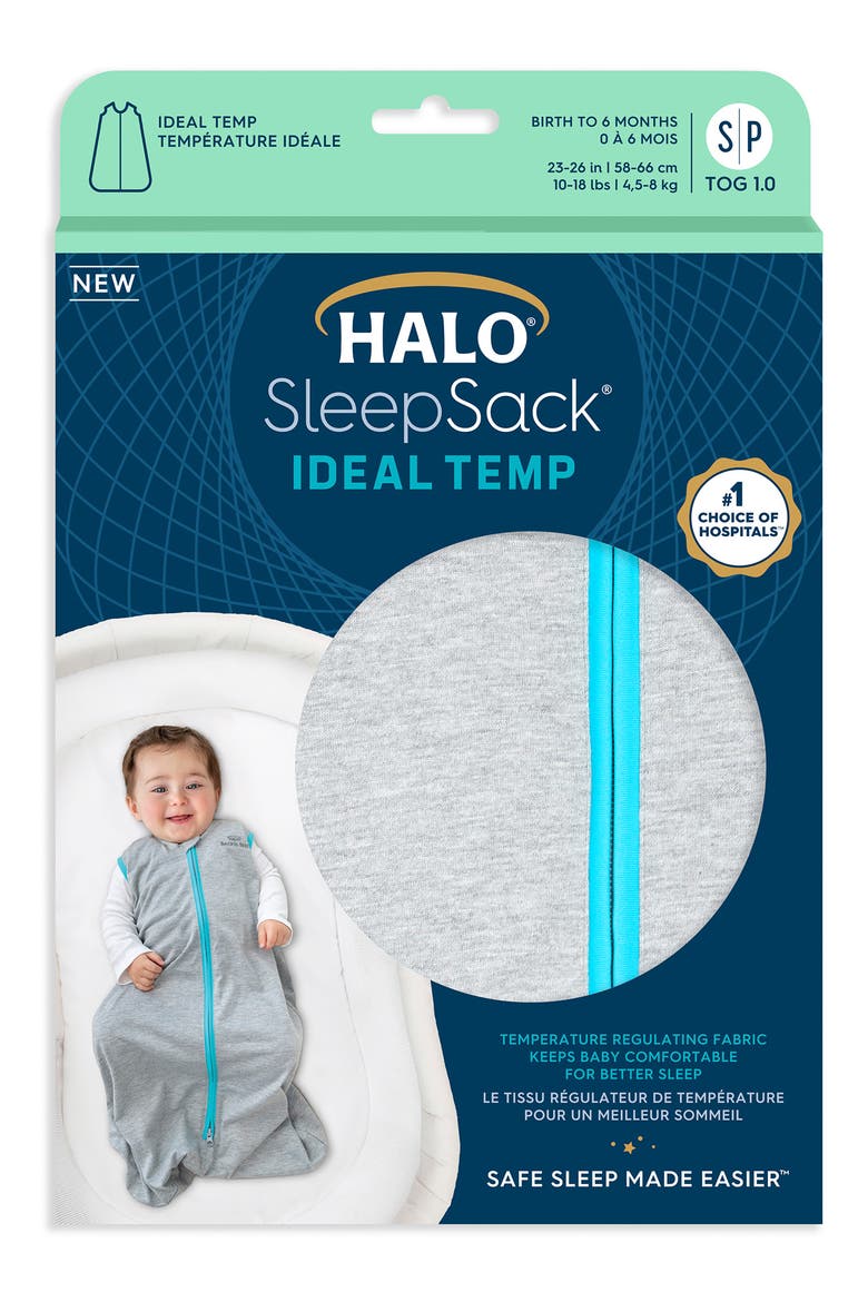 SleepSack™ Ideal Temp Swaddle, Alternate, color, HEATHER GREY
