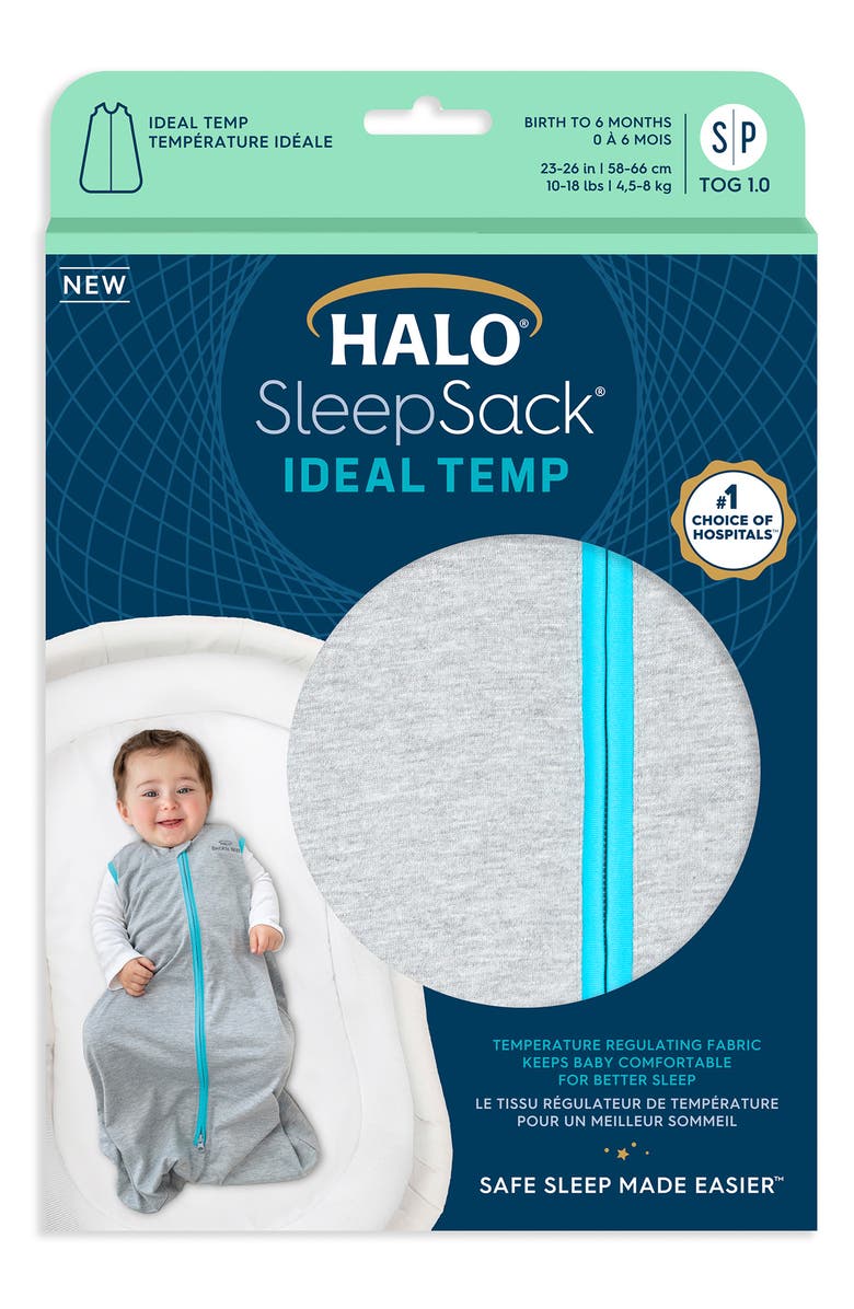 HALO SleepSack<sup>™</sup> Ideal Temp Swaddle, Alternate, color, Heather Grey