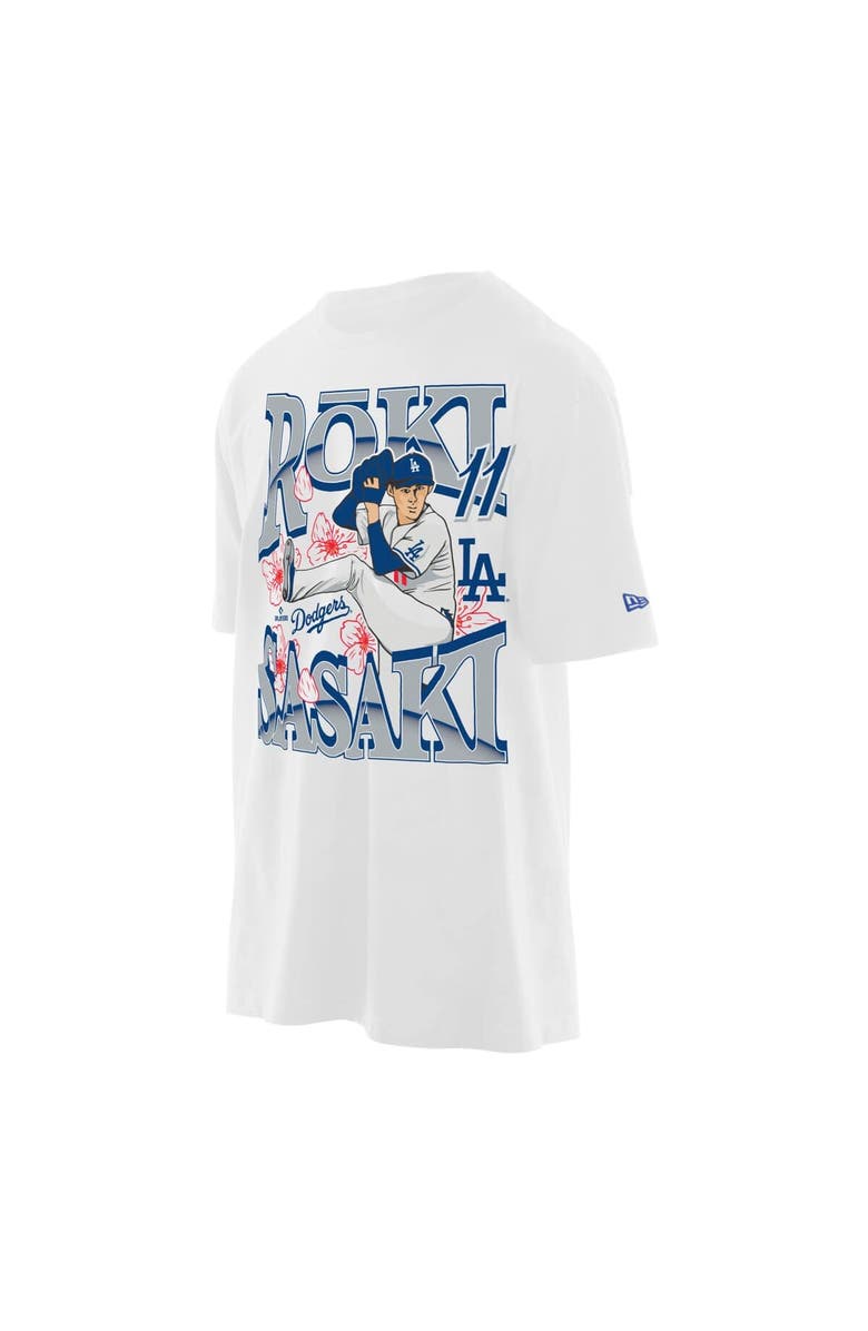 New Era Men's New Era Roki Sasaki White Los Angeles Dodgers Player T-Shirt, Alternate, color, White