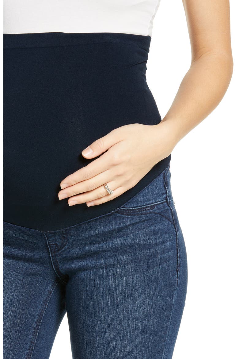 Flex Ankle Skinny Maternity Jeans, Alternate, color, MARCO