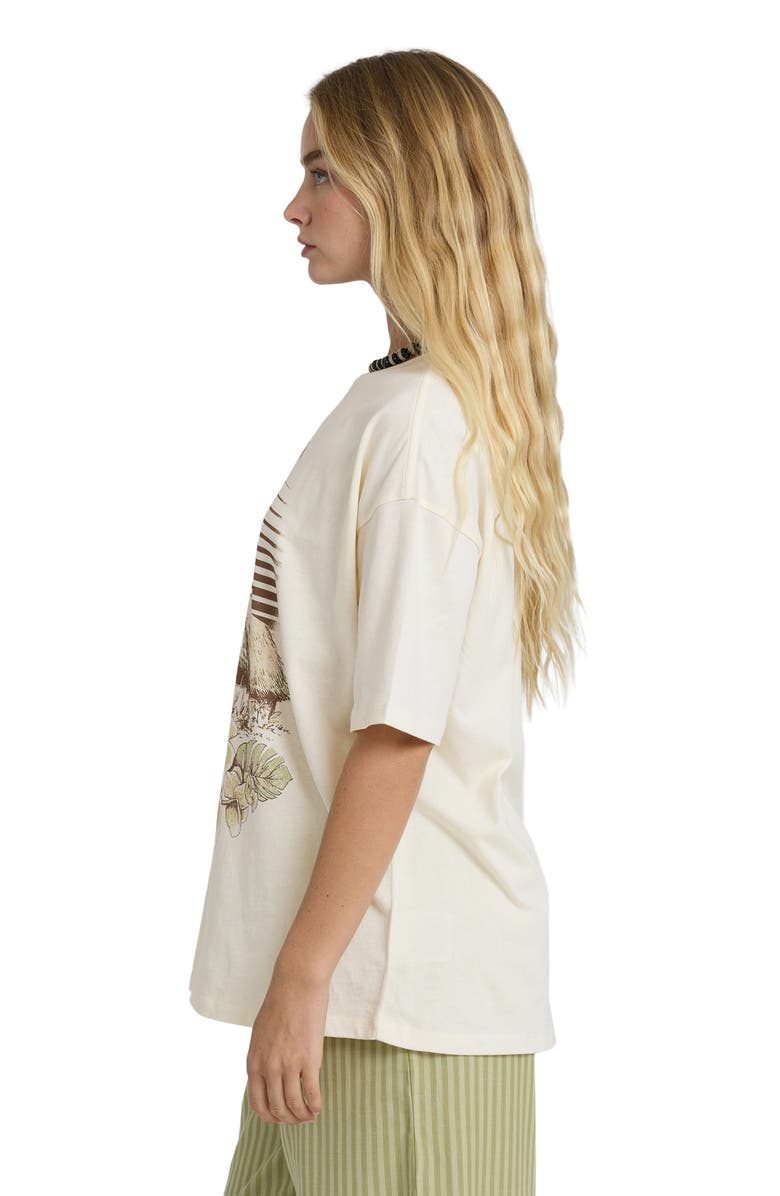 Billabong Will Find Me Here Oversize Cotton Graphic T-Shirt, Alternate, color, White Cap