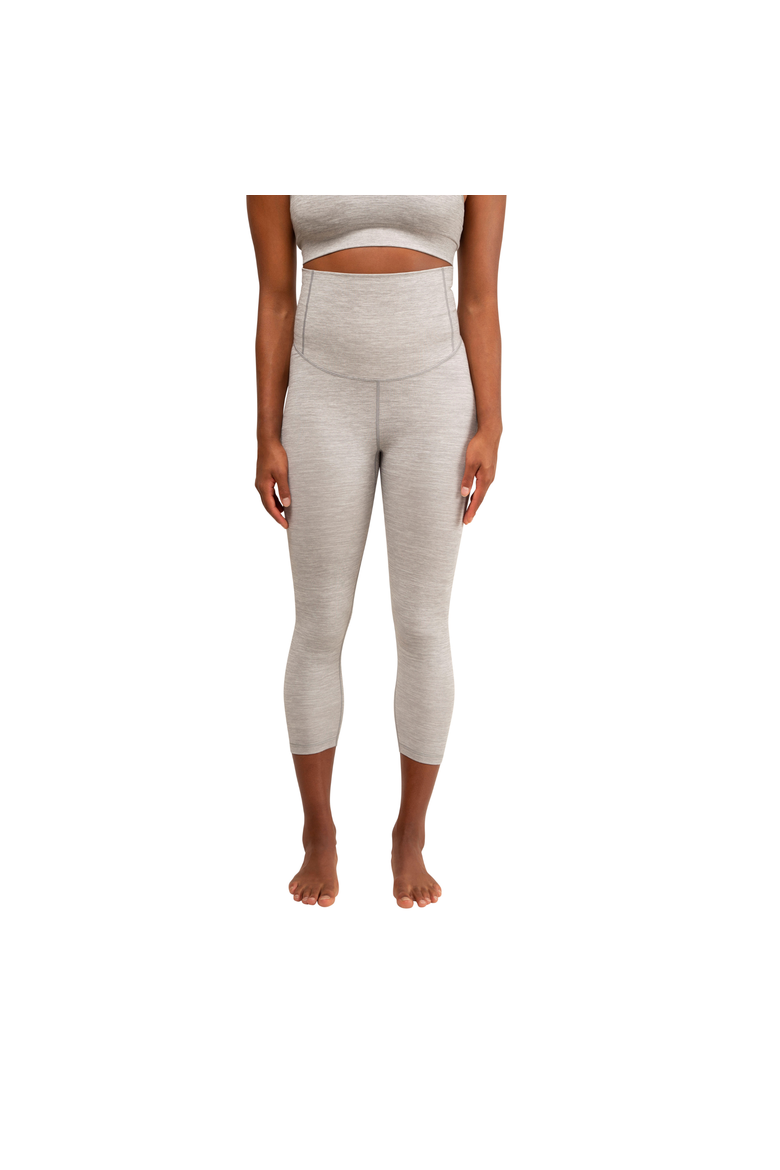 Zara Seamless Yoga Maternity Capri, Main, color, GRAPHITE MELANGE