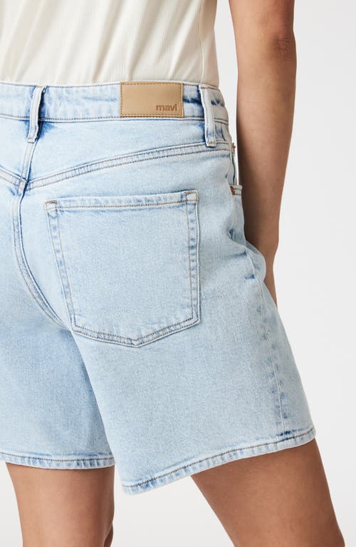 Mavi Jeans Heidi High Waist Relaxed Denim Shorts In Bleached