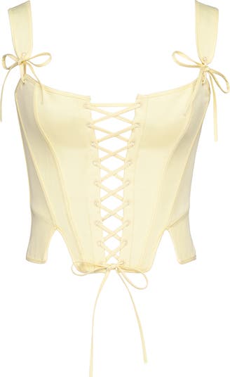 Callie Reversible Stretch Pima Cotton Corset Top