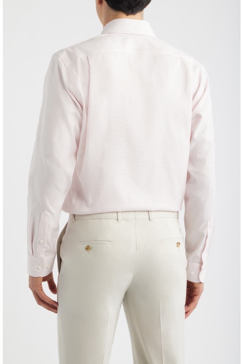 Premium Trim Fit Dress Shirt, Alternate, color, PINK PIAVE STRIPE