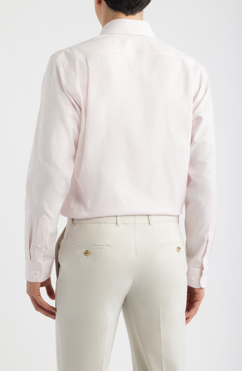 Nordstrom Premium Trim Fit Dress Shirt, Alternate, color, Pink Piave Stripe