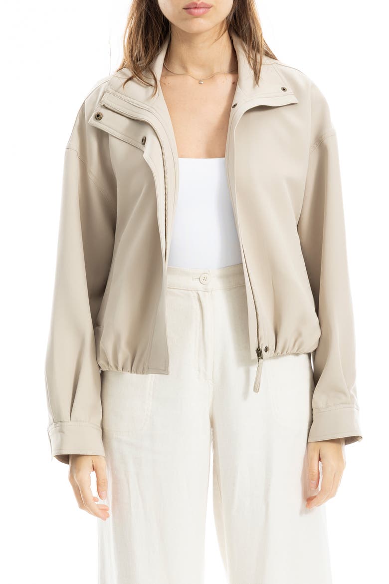 Bubble Hem Jacket, Alternate, color, PUMICE