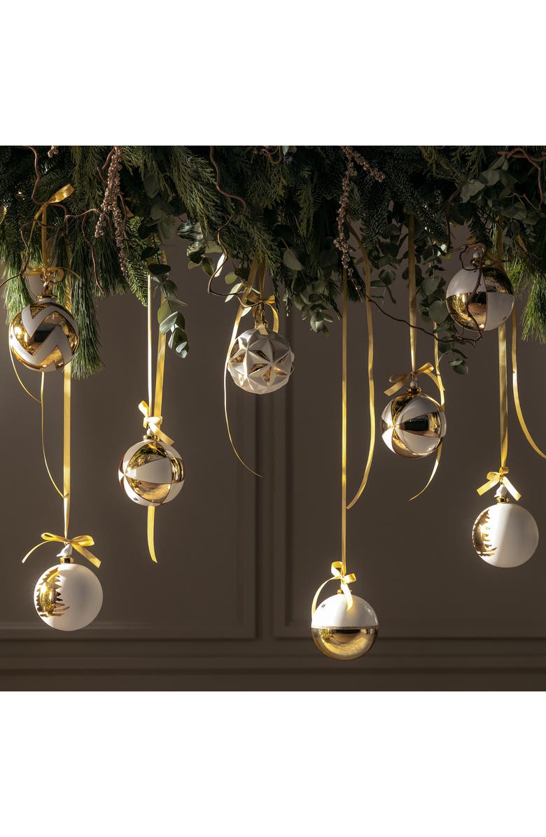 Togas Celestia Set of Christmas balls, Main, color, White