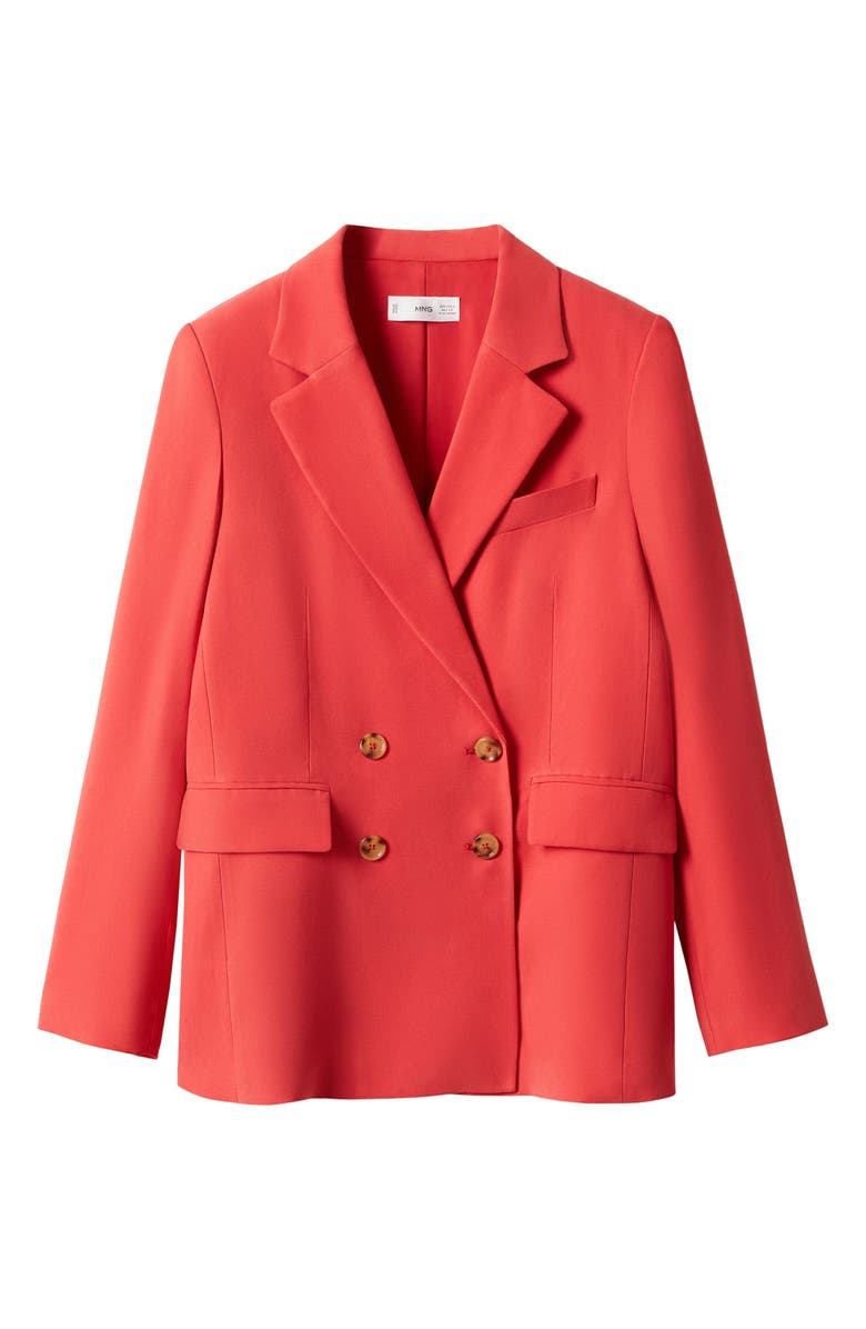MANGO Double Breasted Suit Blazer, Alternate, color,