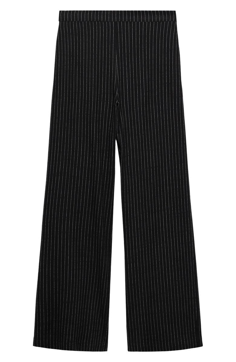 MANGO Pinstripe Straight Leg Pants, Alternate, color, 