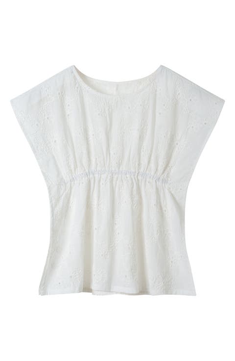 Kids' Cotton Eyelet Cover-Up Dress (Toddler & Little Kid)