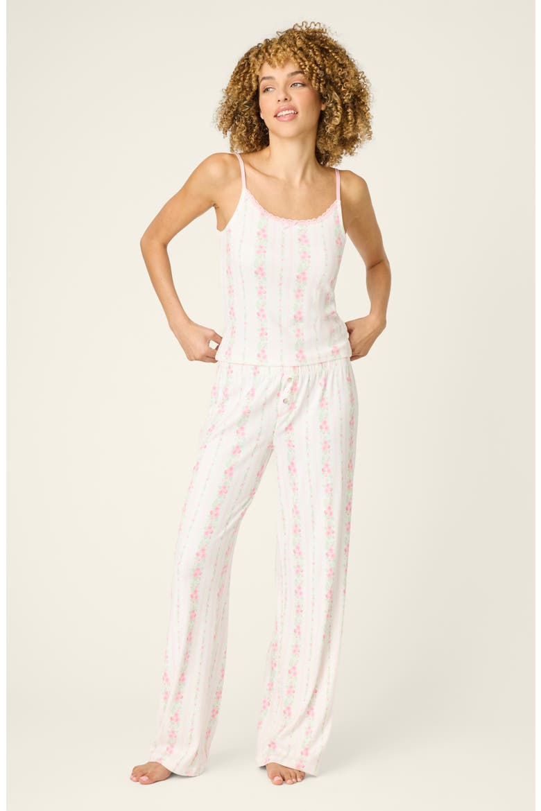 Roses Are Pink Double Brushed Pointelle Camisole, Alternate, color, IVORY