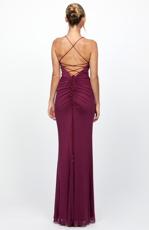 Bariano Fenella Strappy Back Maxi In Burgundy