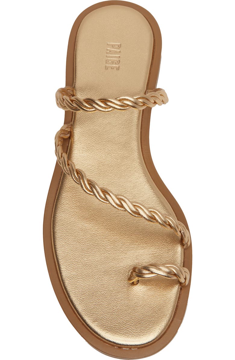 PAIGE Allegra Slide Sandal, Alternate, color, Gold