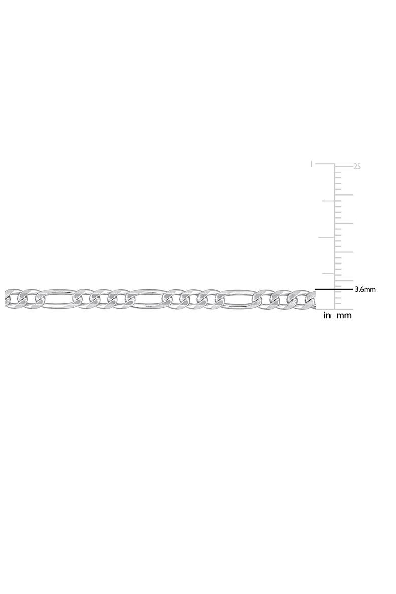 Figaro Chain Bracelet & Necklace Set, Alternate, color, SILVER