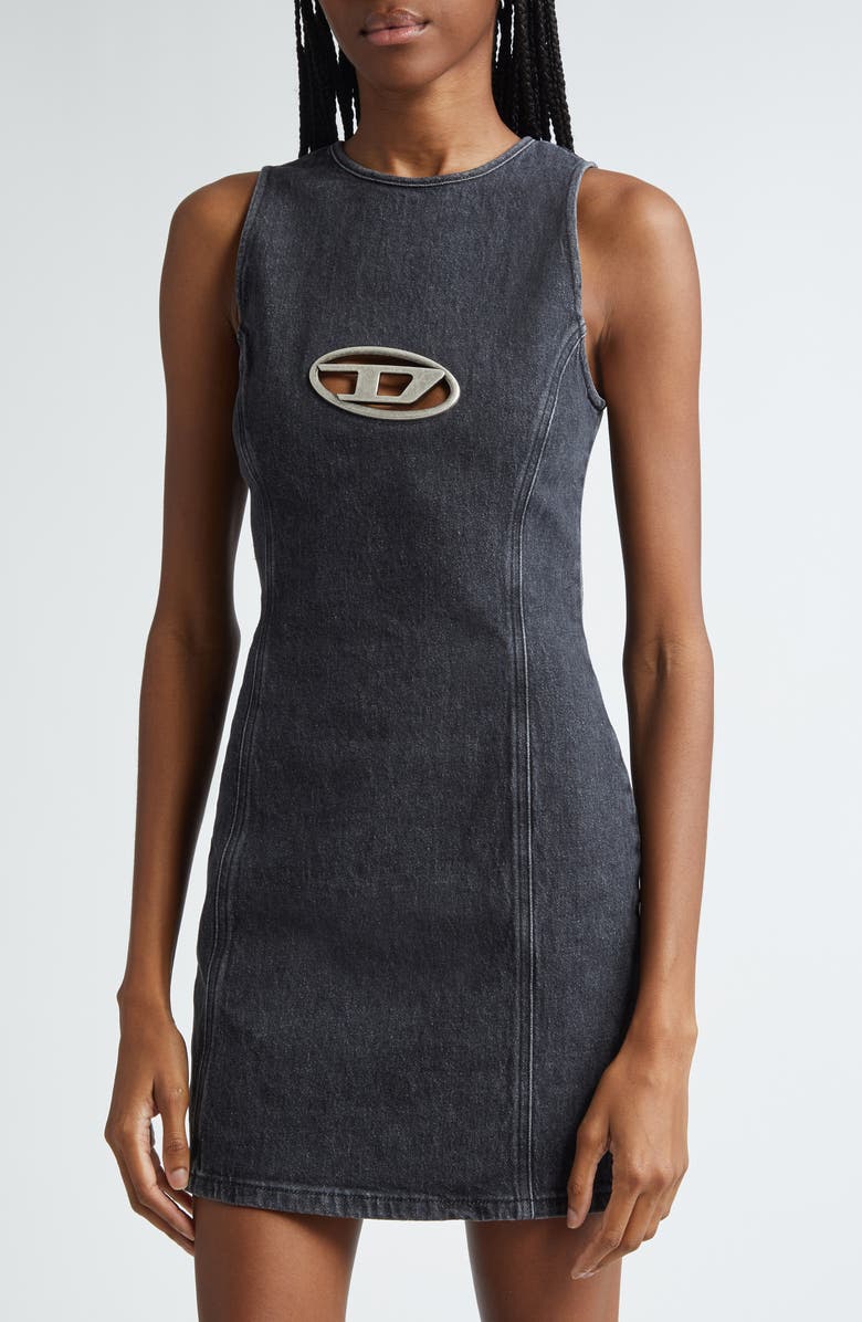 DIESEL<sup>®</sup> De-Ferriz Sleeveless Denim Dress, Alternate, color, 