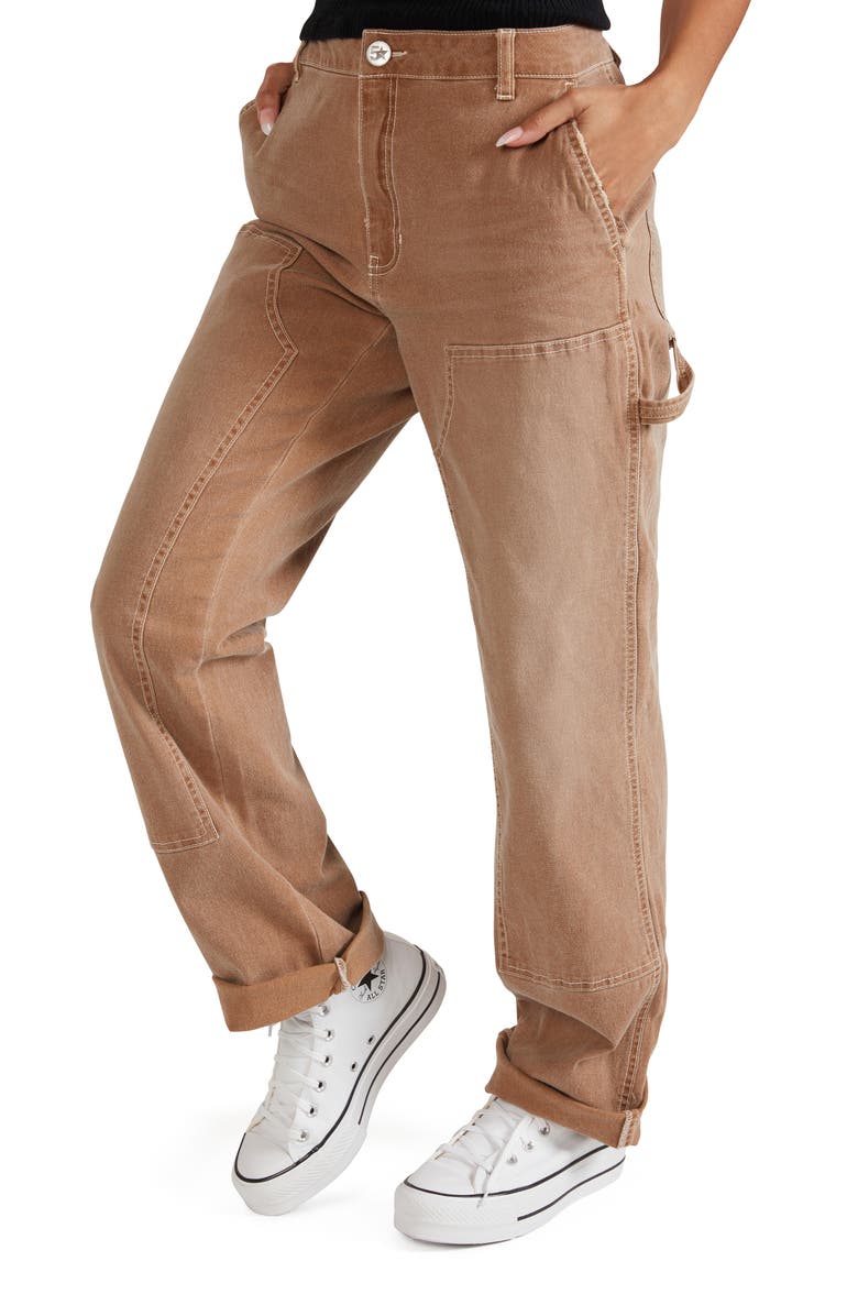 FIVESTAR GENERAL High Waist Double Knee Carpenter Pants, Main, color, 