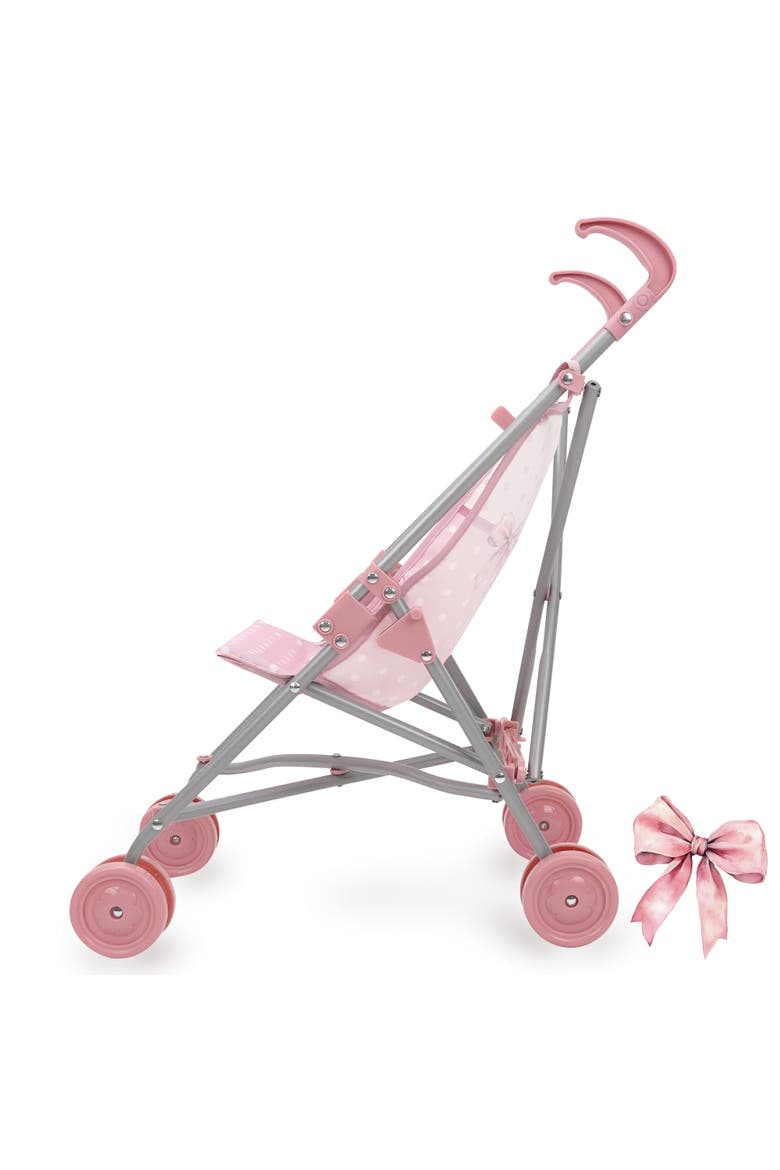 Bow Umbrella Doll Stroller Push Buggy, Alternate, color, Multicolored