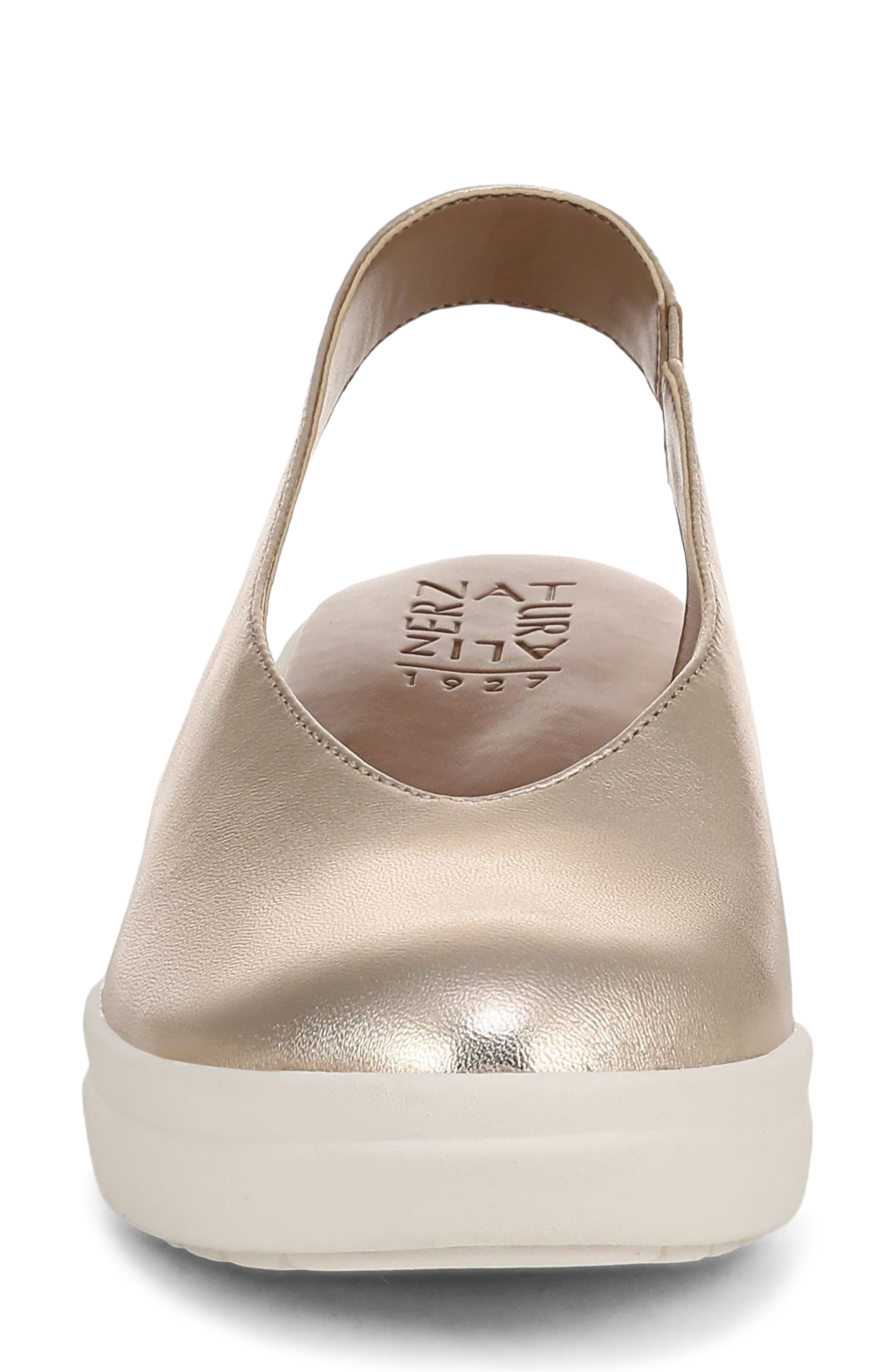 Naturalizer Sutton Slingback Platform Wedge Pump, Alternate, color, Light Champagne