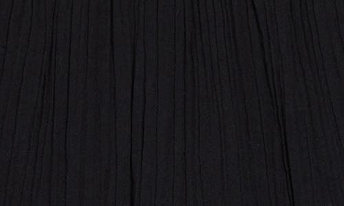 Vitamin A ® Costa Organic Cotton Smocked Cover-up Miniskirt In Black