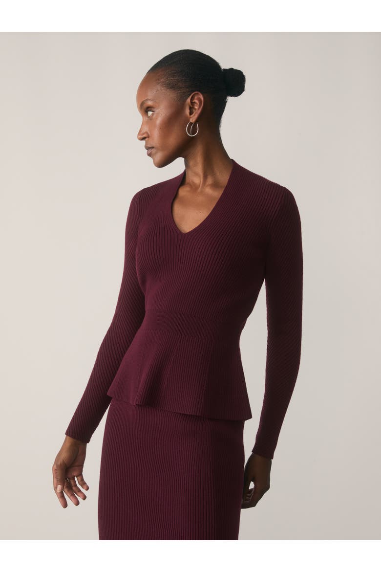 Alessi Merino Cotton Blend Top, Main, color, Purple