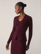 The Fold Alessi Merino Cotton Blend Top
