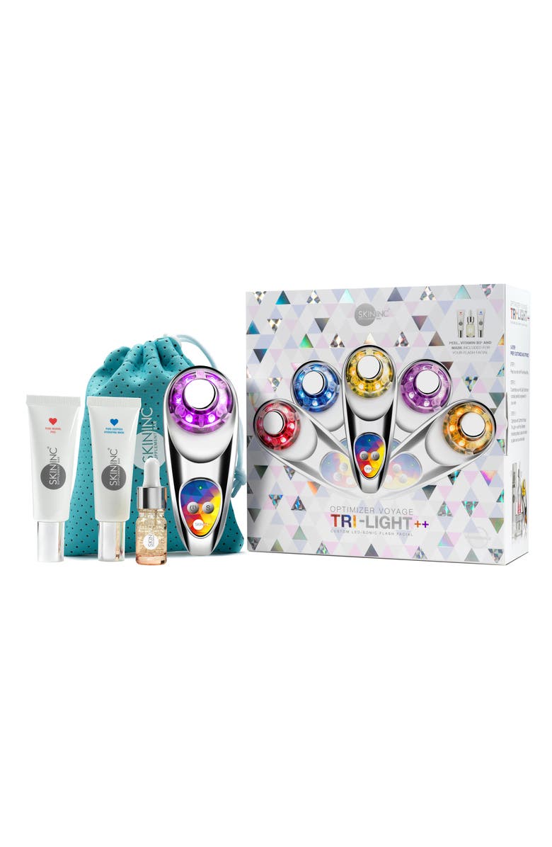 SKIN INC<sup>®</sup> SUPPLEMENT BAR Skin Inc. Sparkle In a Flash Optimizer Voyage Tri-Light+++ Set, Main, color, 