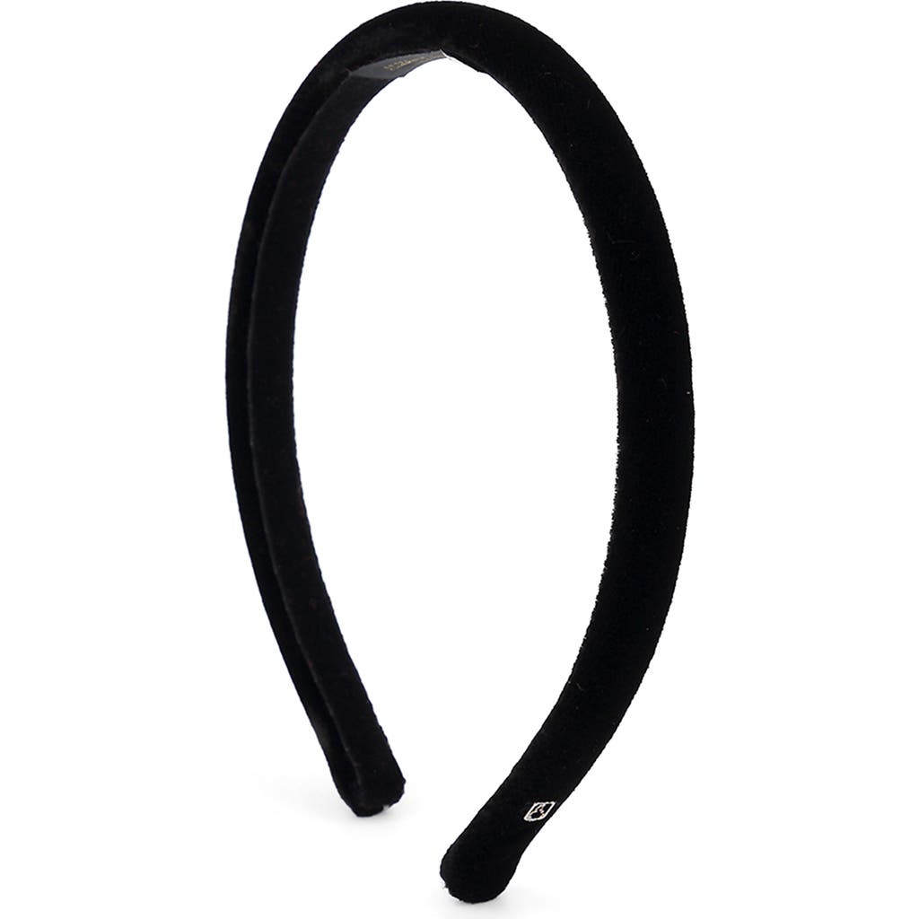 Alexandre De Paris Velvet Headband In Black