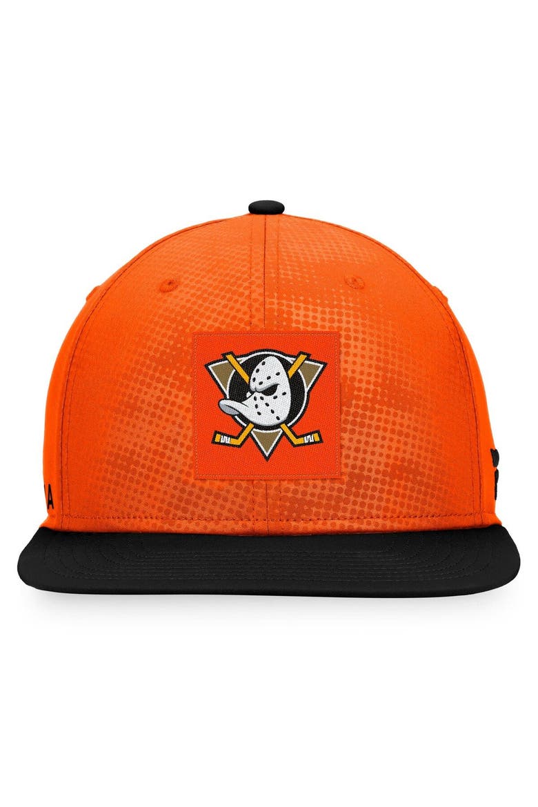 Men's Fanatics Branded Orange/Black Anaheim Ducks Authentic Pro Alternate Logo Snapback Hat, Alternate, color, Orange