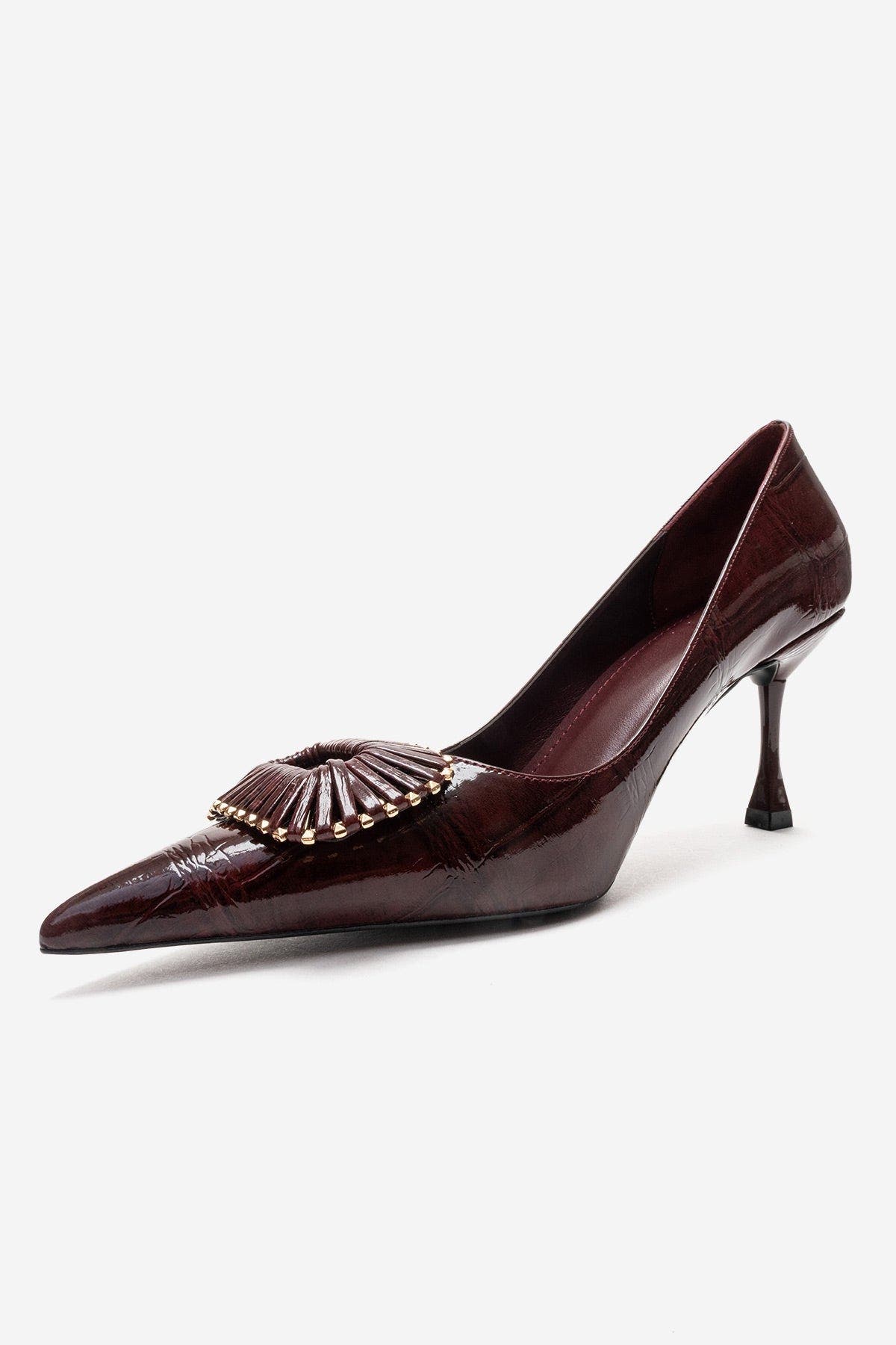 Rebel Stiletto Pump, Alternate, color, Burgundy Print