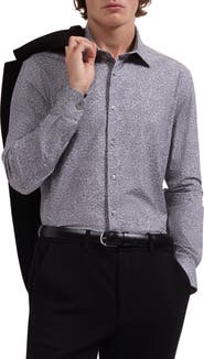 Bugatchi James OoohCotton® Floral Print Button-Up Shirt