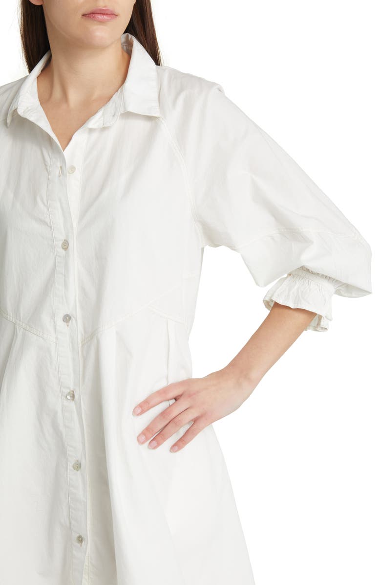 Free People Hannah Cotton Poplin Mini Shirtdress, Alternate, color, 