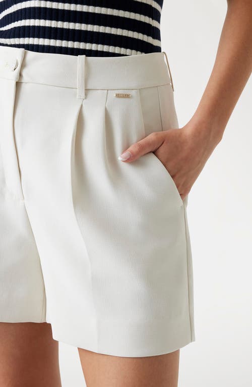 Guess Theoline Perfect Pleated Shorts In Gray