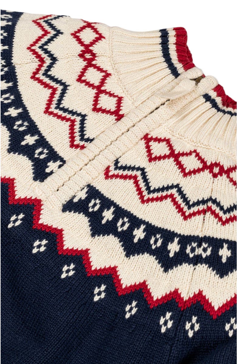 Hope & Henry Baby Boys' Organic Half Zip Ski Sweater, Infant, Alternate, color, 