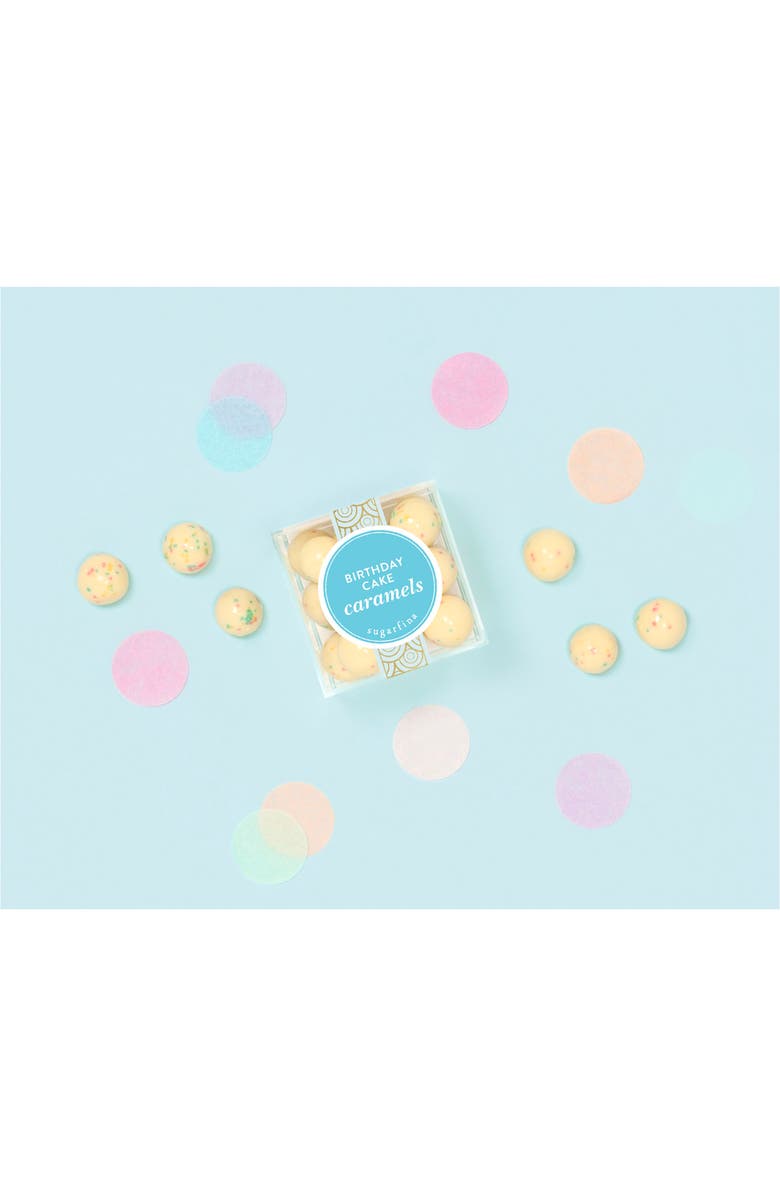 sugarfina Birthday Cake Caramels Set of 4 Candy Cubes, Alternate, color, Blue