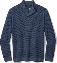 Tommy Bahama Cross Cable Button Neck Sweater