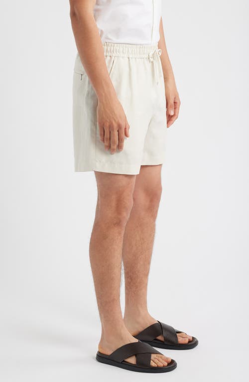 Open Edit Linen Blend Pull-on Shorts In Neutral
