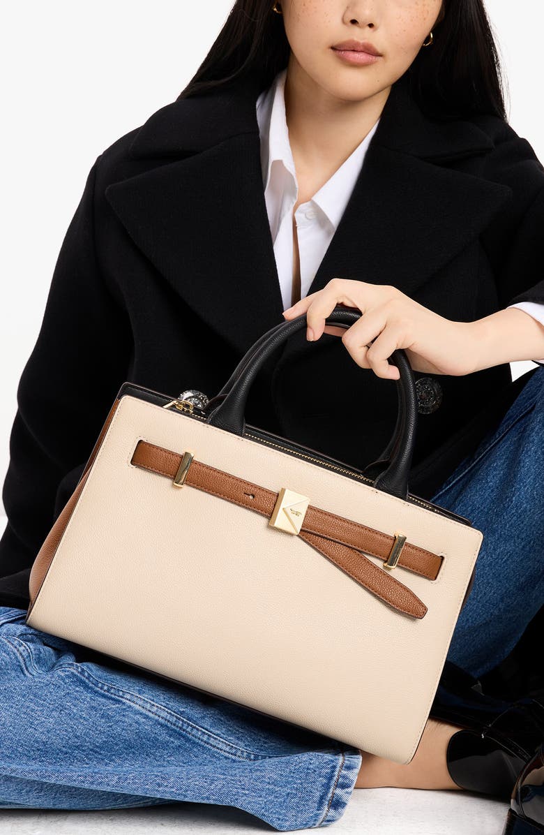 Kate Spade New York deco colorblock leather handbag, Alternate, color,