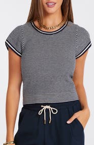 Bishop + Young Hepburn Short Sleeve Stripe Sweater