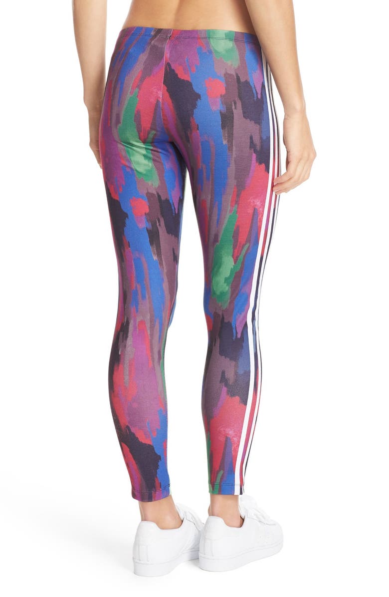 adidas Originals 'Pharrell Williams - Camo Tree' 3-Stripes Leggings, Alternate, color, 