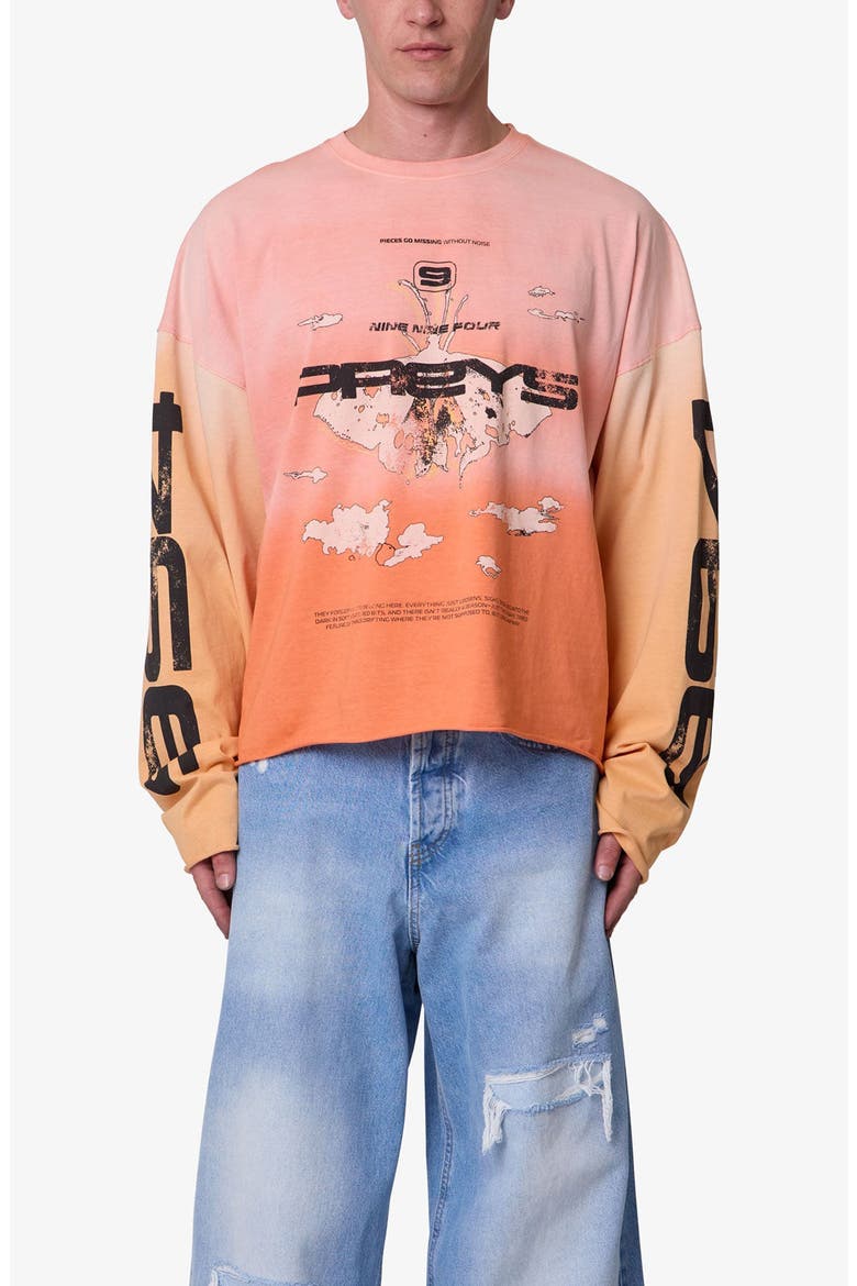 Missing Long Sleeve Graphic T-Shirt, Alternate, color, ORANGE