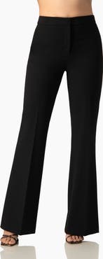 IVONNE Flare Leg, High-Waist Light-Stretch Twill Pants