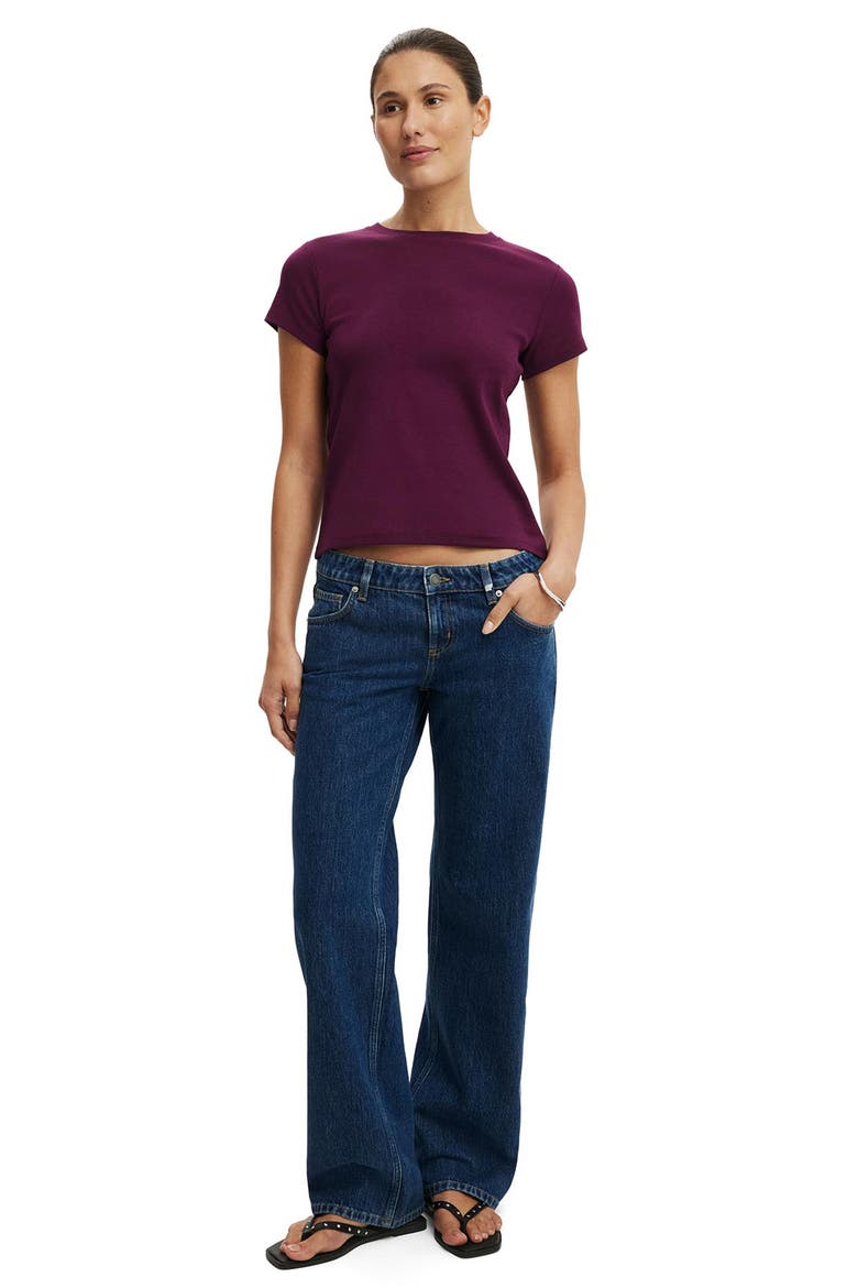 Low Rise Straight Leg Jeans, Alternate, color, GEMINI BLUE POCKET