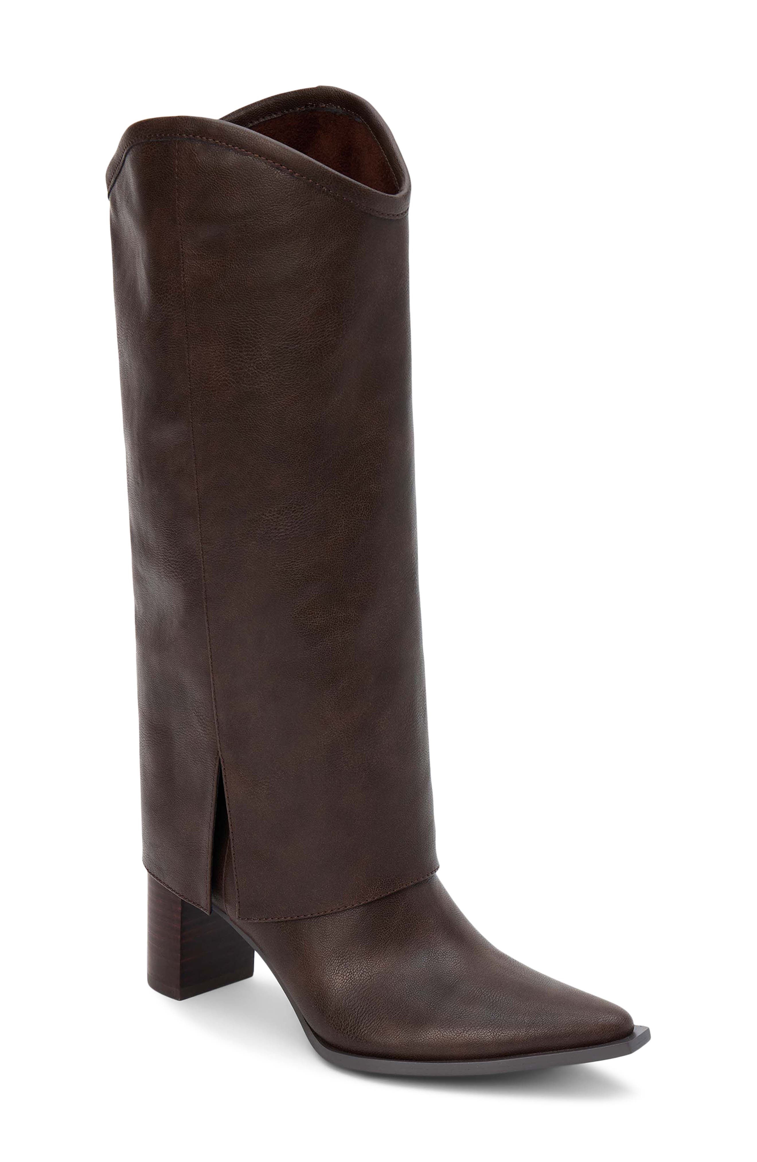 Coconuts by Matisse Walker Foldover Shaft Knee High Boot in Coffee 