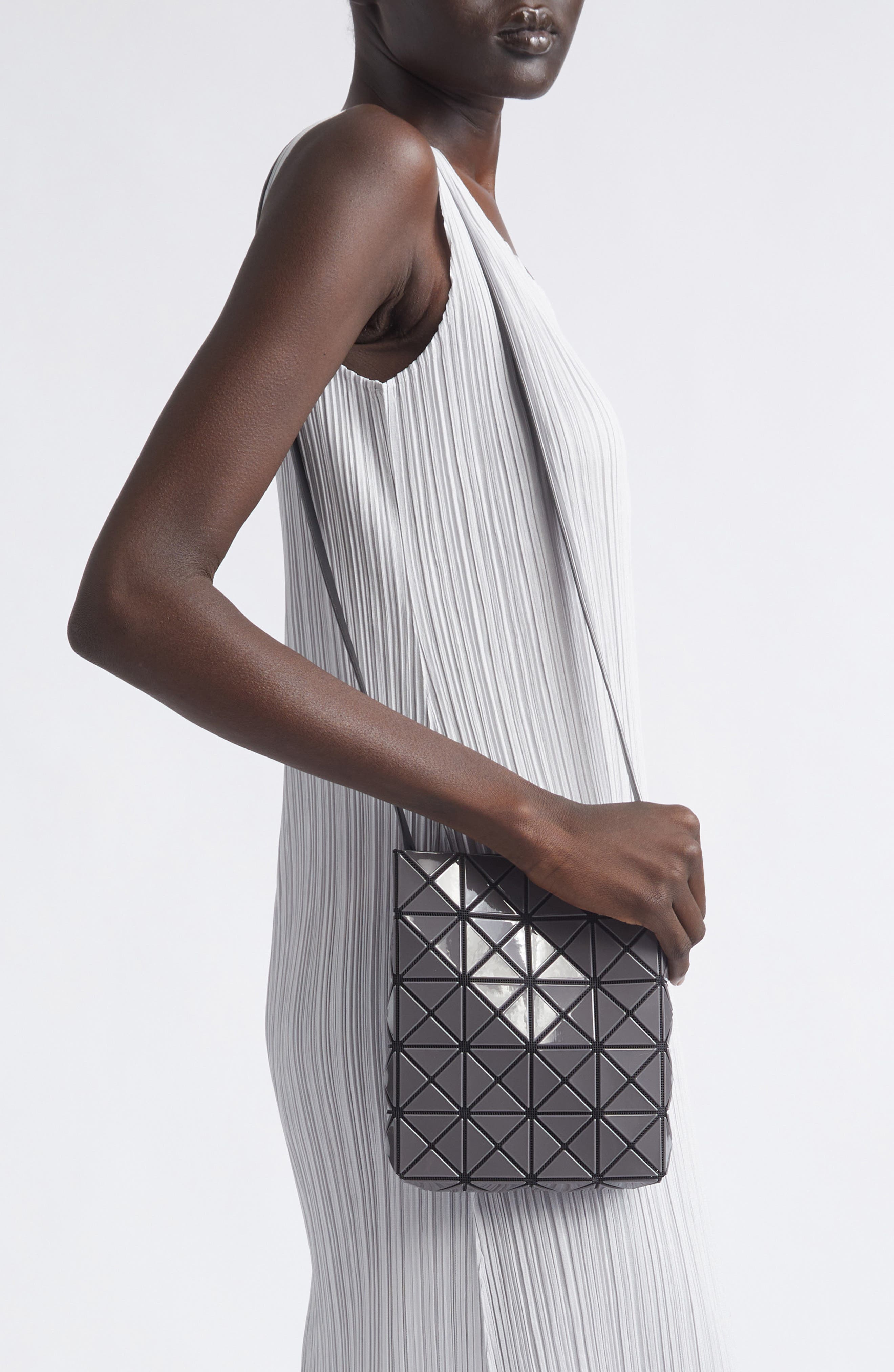 Prism Gloss Crossbody Bag, Alternate, color, CHARCOAL GRAY