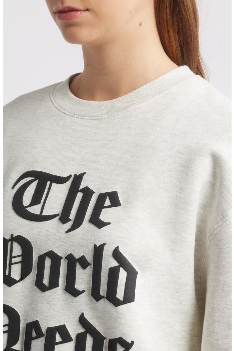 Magic Mantra Puff Print Graphic Sweatshirt, Alternate, color, OATMEAL