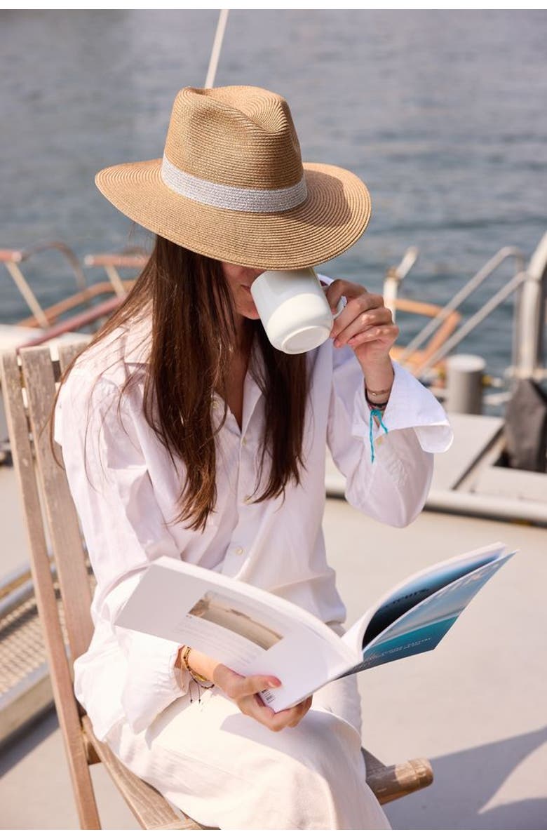 Lastelier PORTOFINO Hat Silver, Alternate, color, Silver